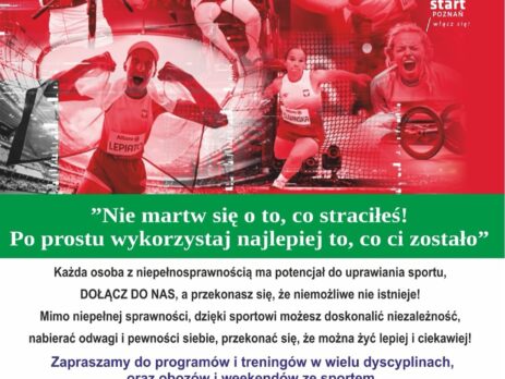 Stowarzyszenie sportowo-rehabilitacyjne start w poznaniu ogłasza nabór!