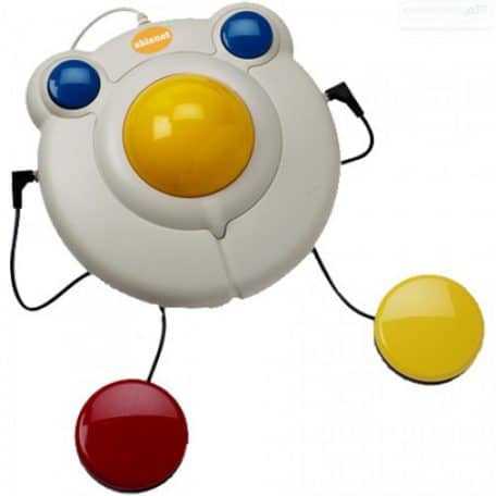 BIGtrack 2 – mysz komputerowa z dużą kulką dla dzieci i osób z niepełnosprawnością ruchową