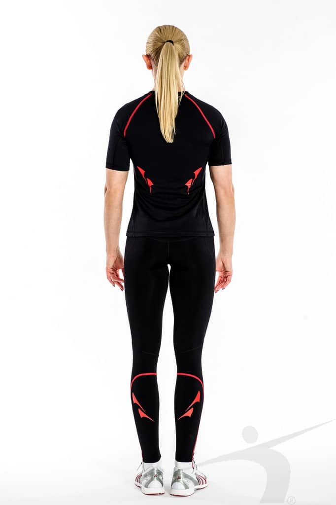 TSS/D/004/PD (damski T-shirt treningowy, czarny, SubtleSystem)