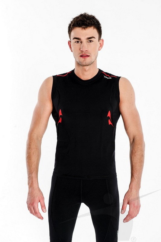 BZS/M/004/PD (męski bezrękawnik treningowy, czarny, ZenSystem)