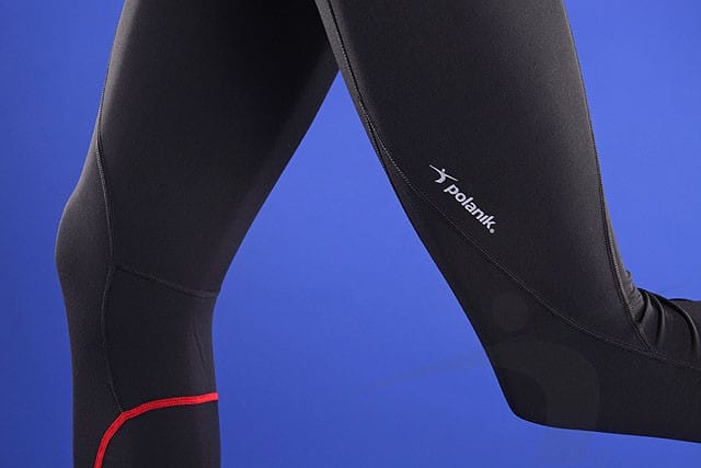 LWS/M/004/PD (męskie leginsy treningowe, czarne, WarmSystem)