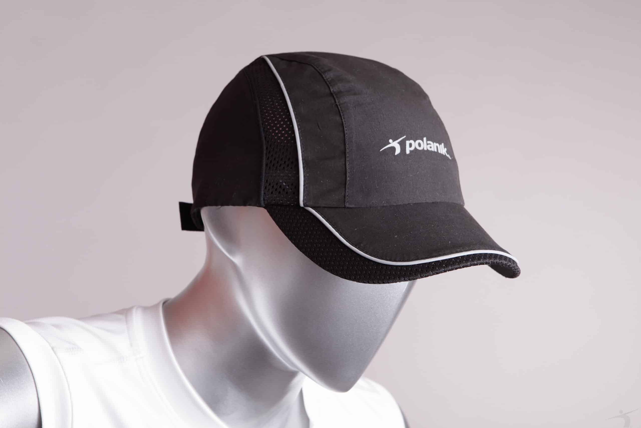 CD/004 Czapeczka z daszkiem Coolmax, czarna