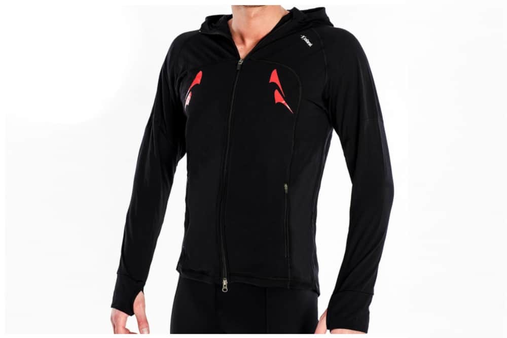 BLWS/M/004/PD (męska bluza treningowa, czarna, WarmSystem)