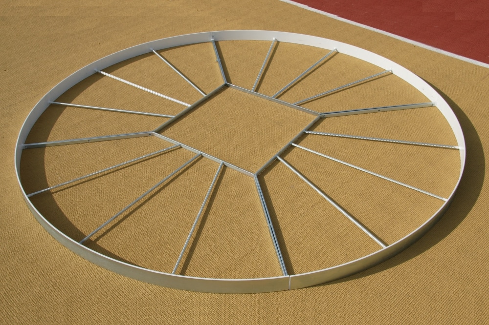 DC-250_DT (Wyczynowe koło do rzutu dyskiem do instalacji z puszkami odwadniająco-zaczepowymi)