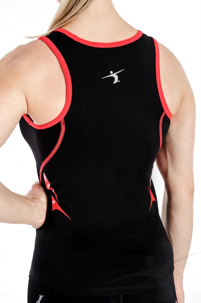 KZS/D/004/PD (damska koszulka startowa, czarna, ZenSystem)