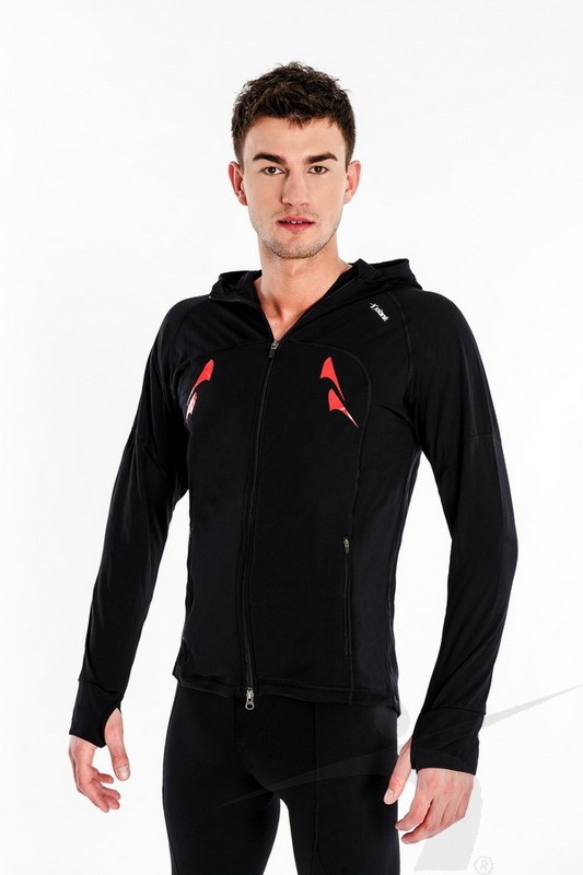 BLWS/M/004/PD (męska bluza treningowa, czarna, WarmSystem)