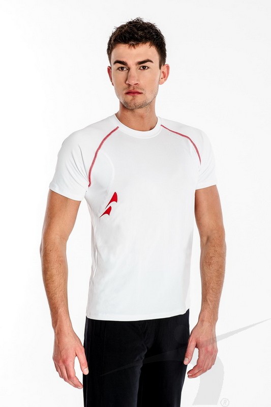 TSS/M/007/PD (męski T-shirt treningowy, biały, SubtleSystem)