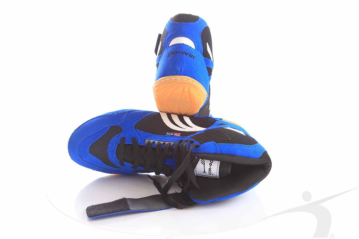 614-01B (buty zapaśnicze, granatowo-czarne)