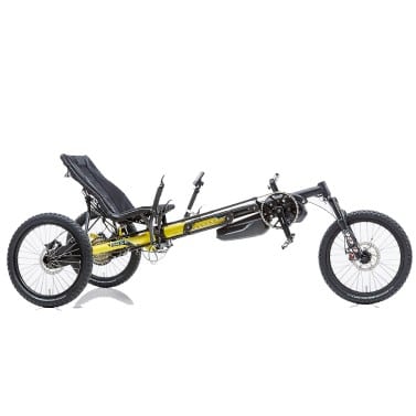 HASE KETTWIESEL CROSS STEPS – terenowy trójkołowy rower poziomy z elektrycznym wspomaganiem