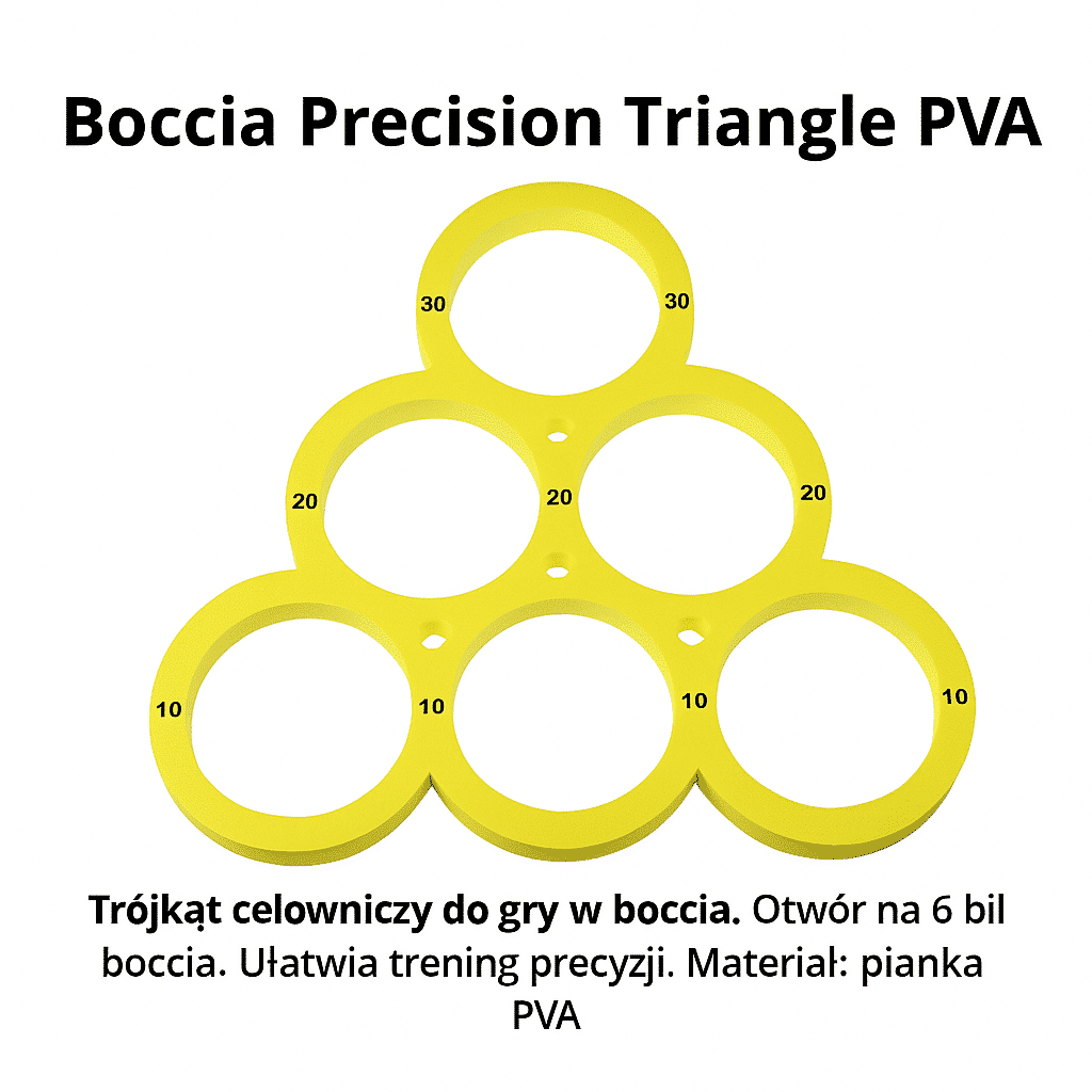 Boccia Precision Triangle PVA – Trójkąt Celowniczy do Treningu Boccia