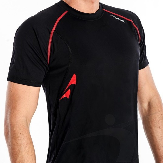 TSS/M/004/PD (męski T-shirt treningowy, czarny, SubtleSystem)