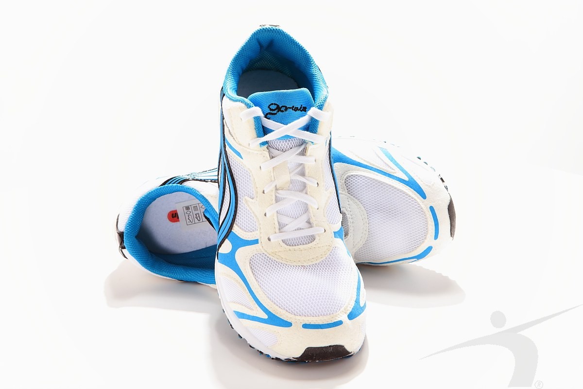M9300B (buty biegowe, biało - błękitne)