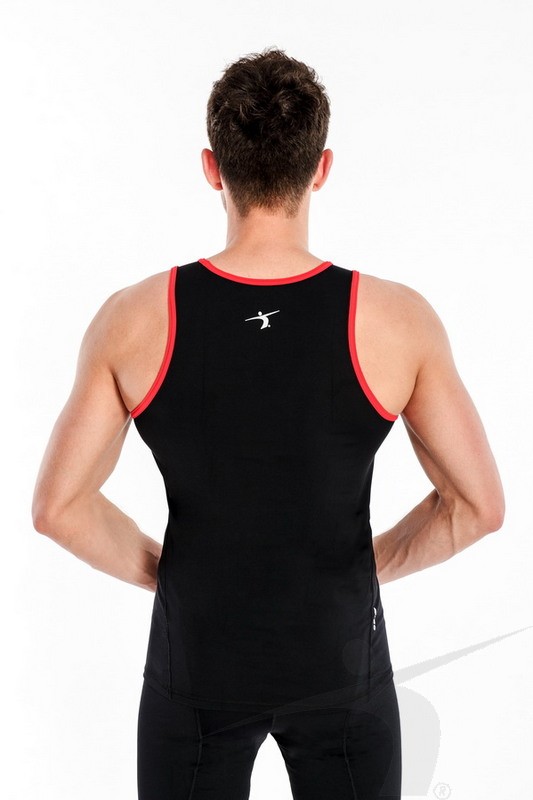 KZS/M/004/PD (męska koszulka startowa, czarna, ZenSystem)