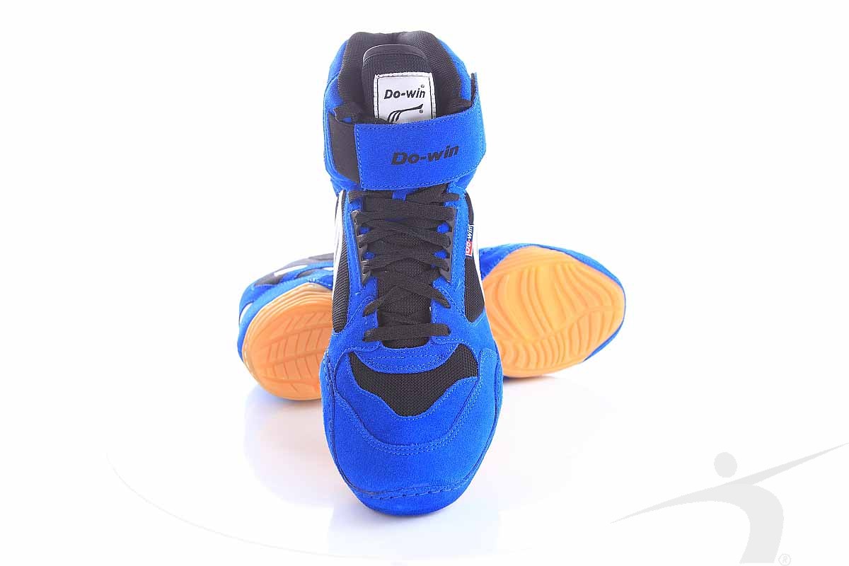 614-01B (buty zapaśnicze, granatowo-czarne)