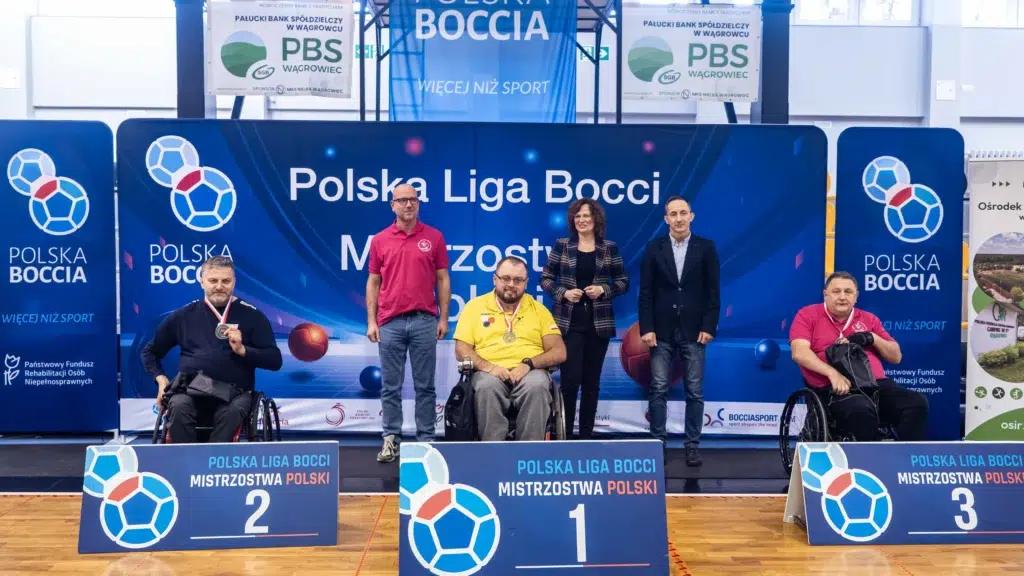 Podium BC5: 1. Rafał Stasiak PROMETEUS Konopiska, 2. Marek Bogaczyk Klub Integracyjny Nowy Sącz, 3. Robert Dąbrowski START Zielona Góra.