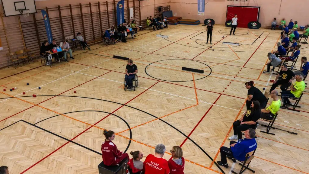 Mecz boccia Autenticon Sława – Jelenia Góra podczas turnieju w Gorzowie 2025