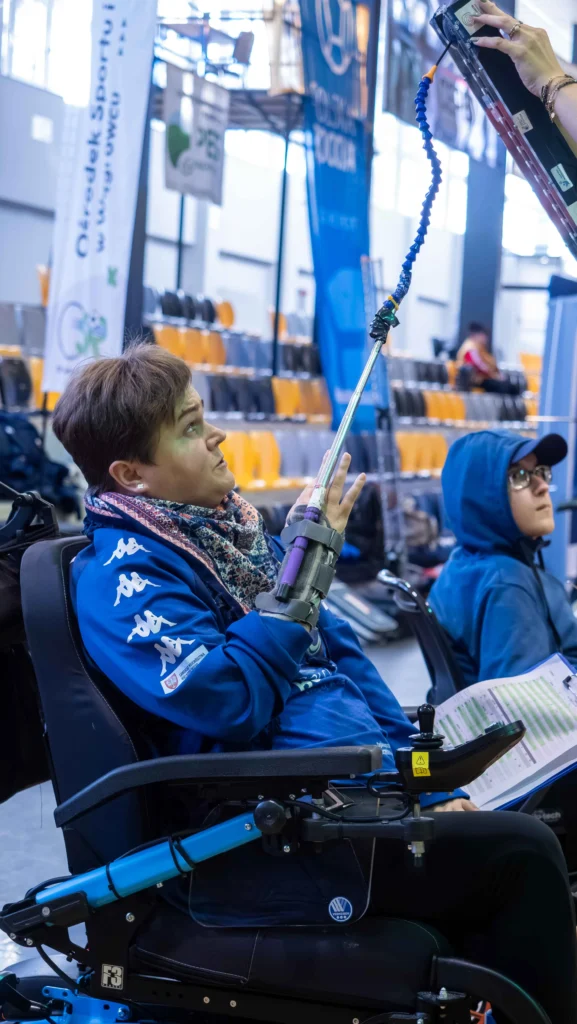 Małgorzata Perlińska ze Start Poznań podczas gry na Mistrzostwach Polski Bocci 2025