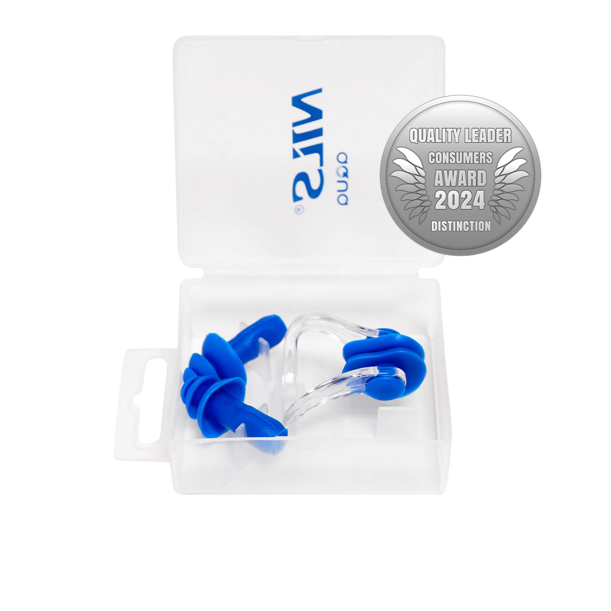 NQAW30 NIEBIESKI ZESTAW PŁYWACKI SILIKONOWE ZATYCZKI DO USZU I NA NOS NILS AQUA NQAW30 NIEBIESKI ZESTAW PŁYWACKI SILIKONOWE ZATYCZKI DO USZU I NA NOS NILS AQUA