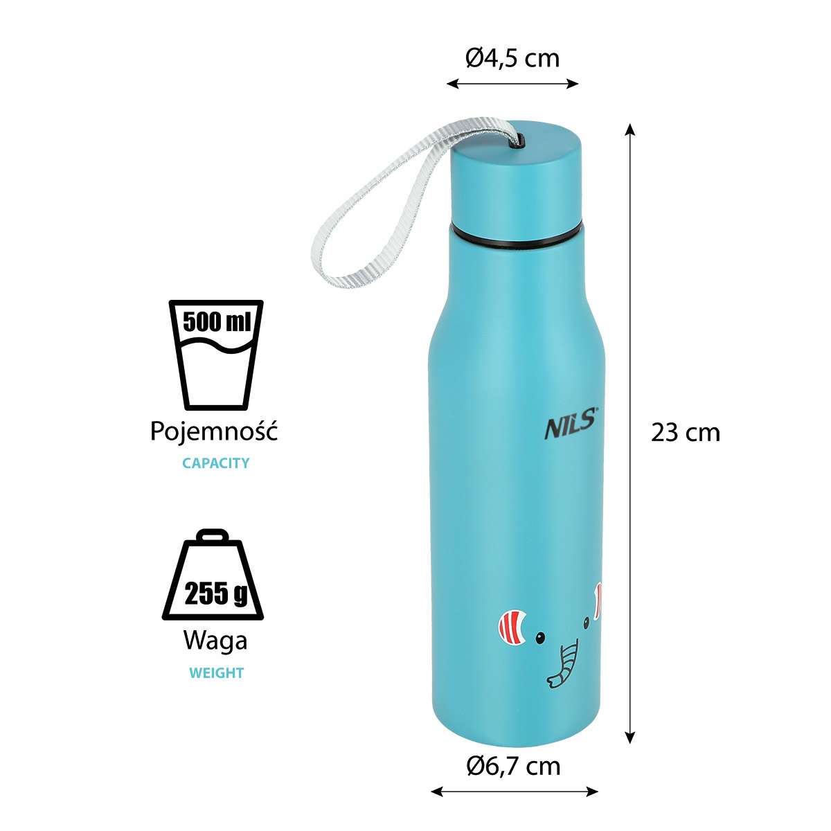 NCB12 SŁOŃ KUBEK TERMICZNY NILS NCB12 SŁOŃ KUBEK TERMICZNY NILS
