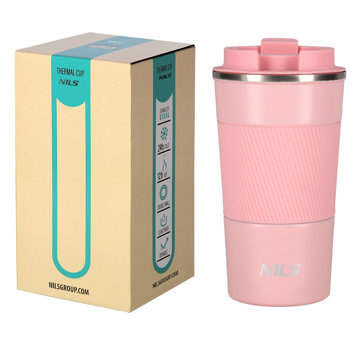 NCC09 RÓŻOWY KUBEK TERMICZNY NILS NCC09 RÓŻOWY KUBEK TERMICZNY NILS