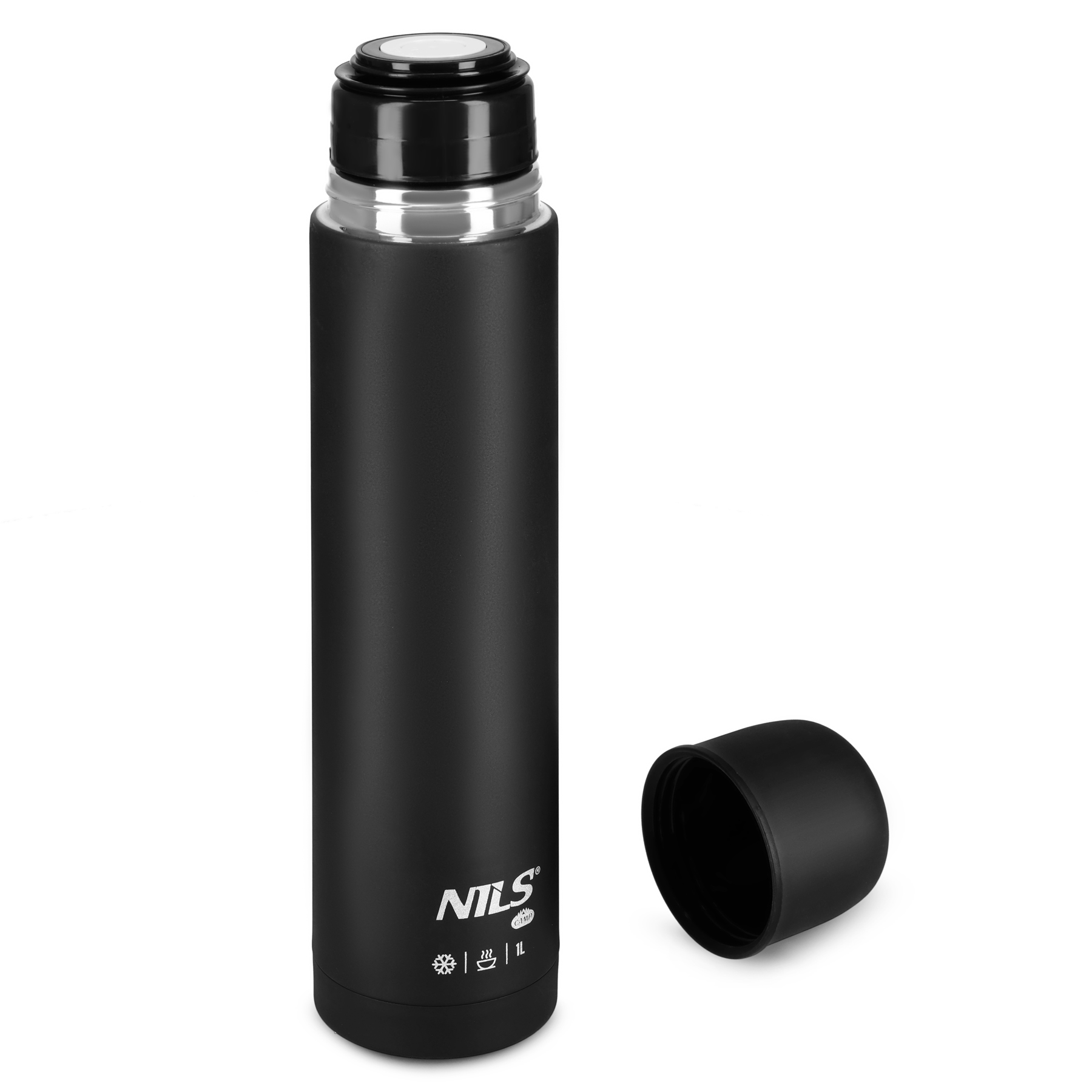 NC3804 TERMOS TURYSTYCZNY 1000 ML CZARNY NILS CAMP NC3804 TERMOS TURYSTYCZNY 1000 ML CZARNY NILS CAMP