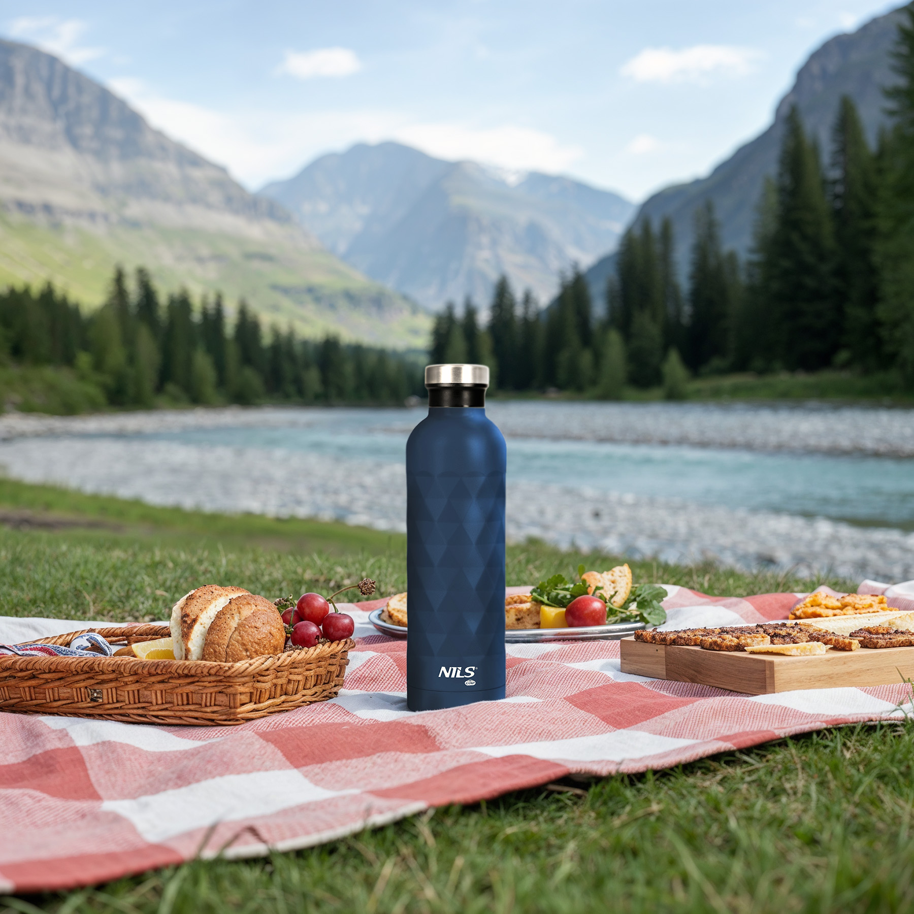 NC3805 BUTELKA TURYSTYCZNA 750ML NIEBIESKA NILS CAMP NC3805 BUTELKA TURYSTYCZNA 750ML NIEBIESKA NILS CAMP