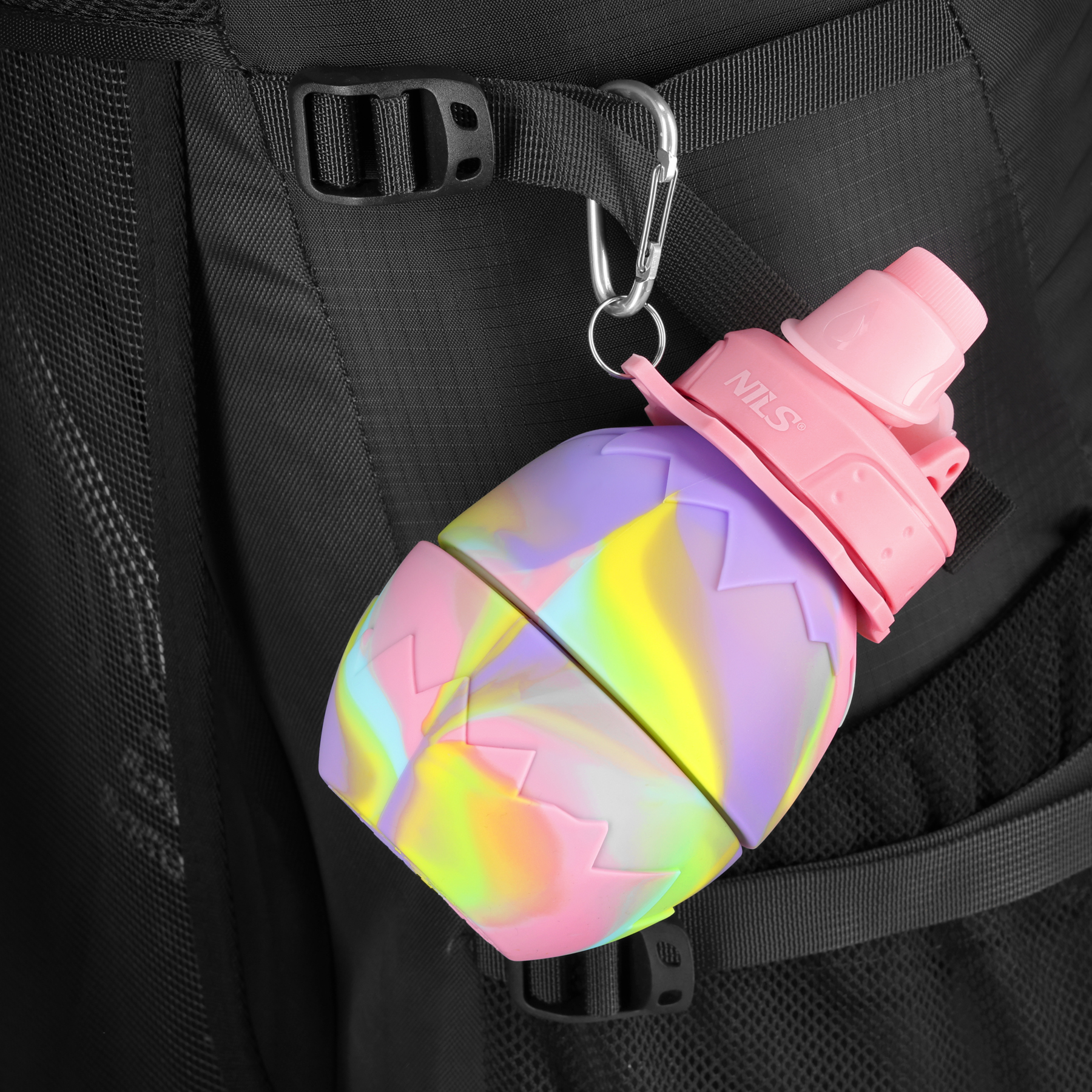 NC4102 BIDON SILIKONOWY SKŁADANY 700ML RÓŻOWY NILS NC4102 BIDON SILIKONOWY SKŁADANY 700ML RÓŻOWY NILS