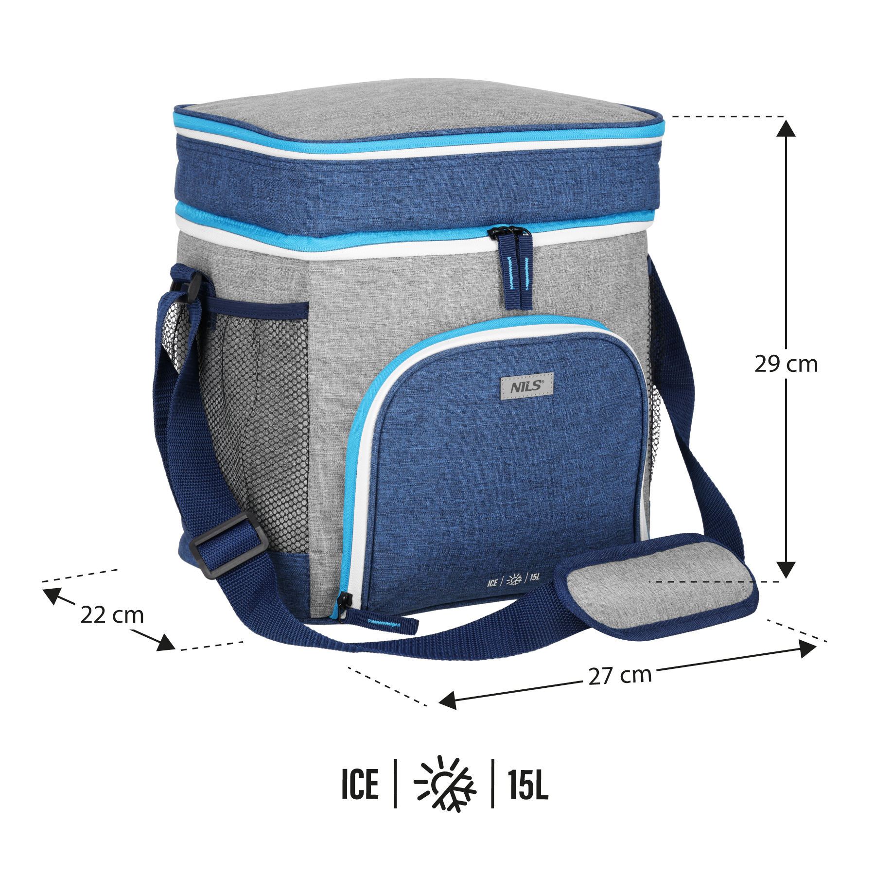 NC2902 TORBA TERMICZNA NIEBIESKA 15L NILS NC2902 TORBA TERMICZNA NIEBIESKA 15L NILS