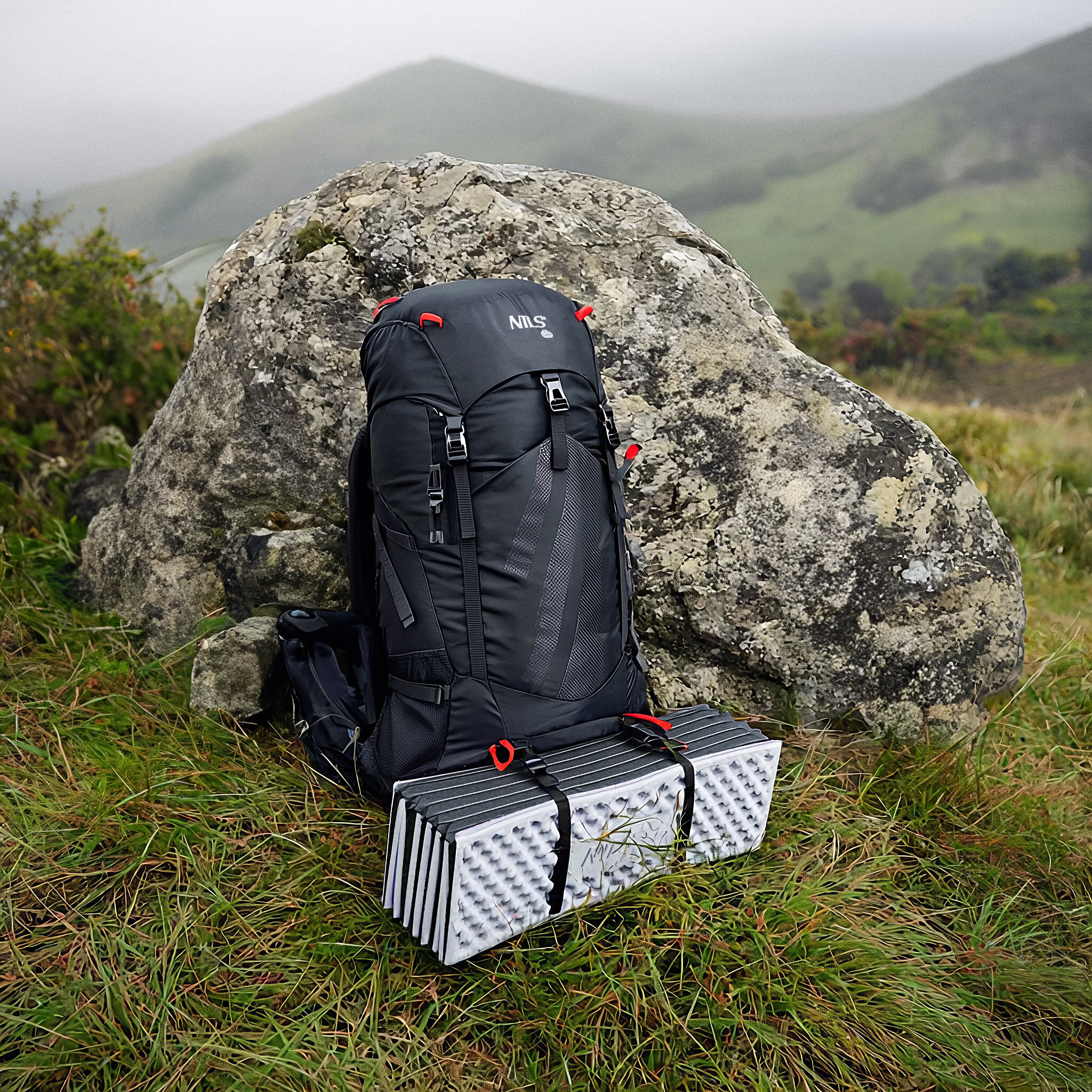 NC17103 KARIMATA SKŁADANA TURYSTYCZNA Z PODBICIEM ALUMINIOWYM + XPE 195 CM CZARNA NILS CAMP NC17103 KARIMATA SKŁADANA TURYSTYCZNA Z PODBICIEM ALUMINIOWYM + XPE 195 CM CZARNA NILS CAMP