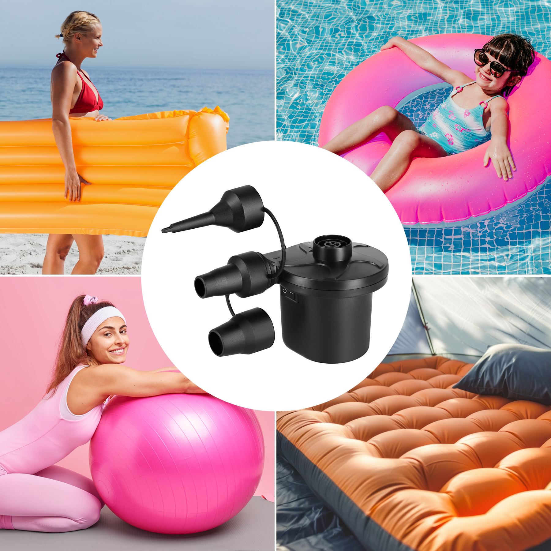 NC17115 POMPKA ELEKTRYCZNA 230-12V + PRZEJŚCIÓWKI NILS CAMP NC17115 POMPKA ELEKTRYCZNA 230-12V + PRZEJŚCIÓWKI NILS CAMP