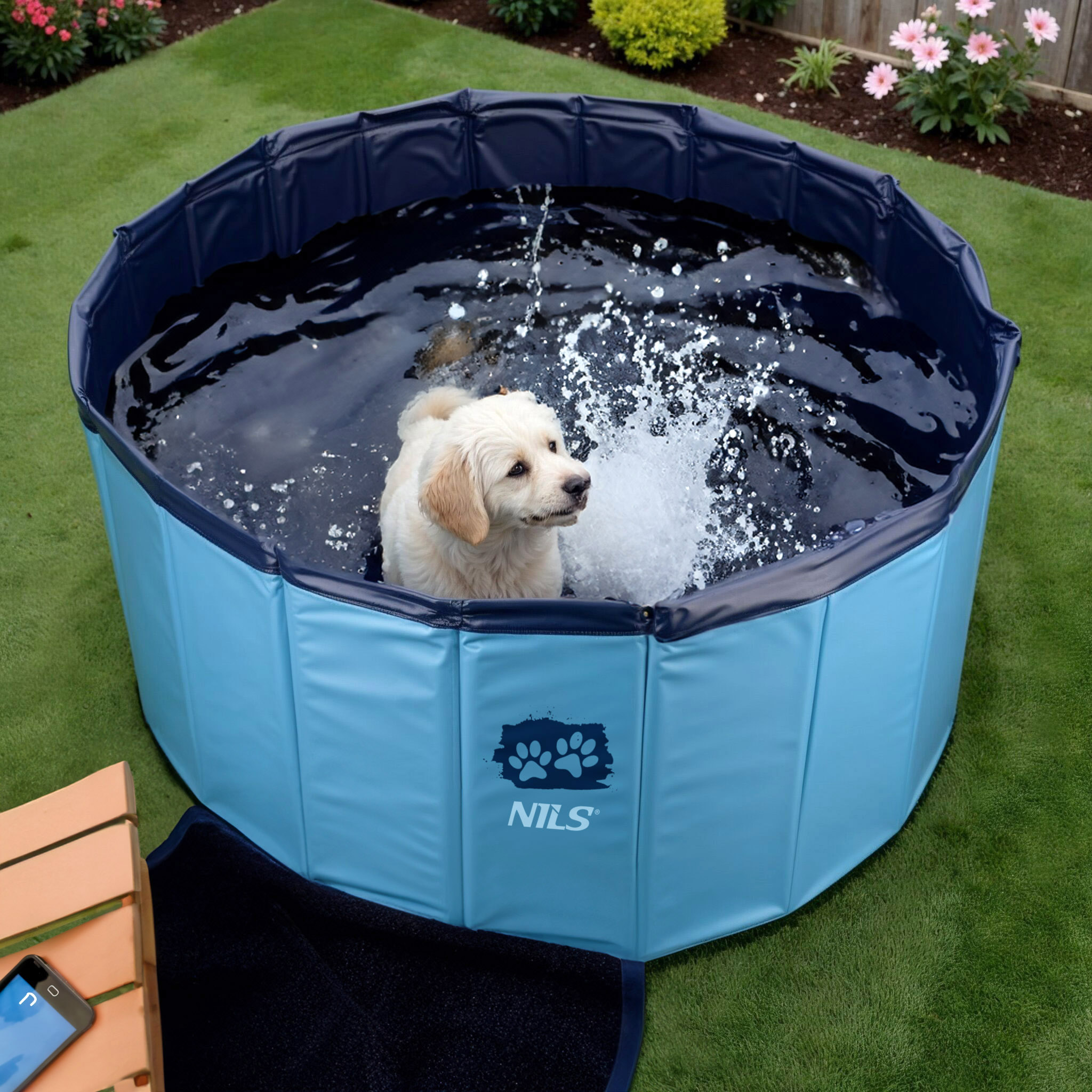 NC2804 BASEN DLA PSÓW SKŁADANY 100X30 CM NILS NC2804 BASEN DLA PSÓW SKŁADANY 100X30 CM NILS