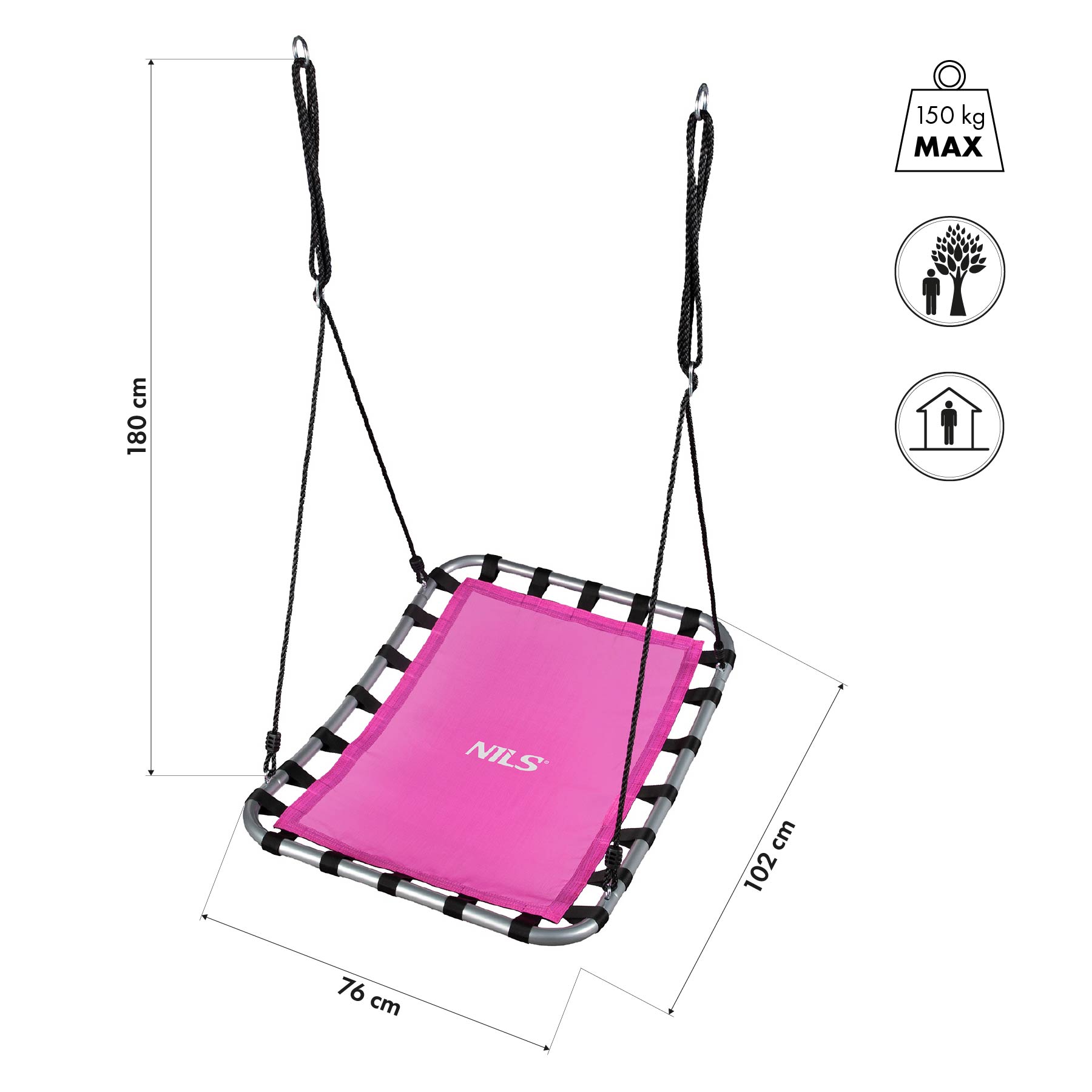 NB5045 BOCIANIE GNIAZDO HUŚTAWKA RÓŻOWA NILS NB5045 BOCIANIE GNIAZDO HUŚTAWKA RÓŻOWA NILS