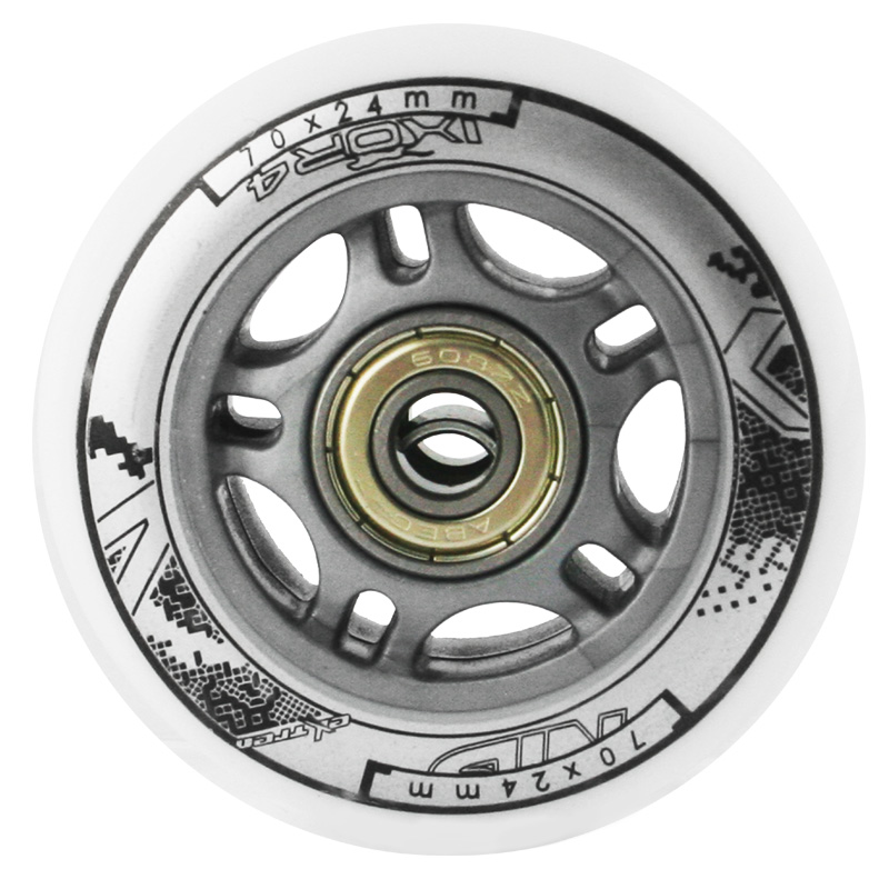 PU 70x24 82A BIAŁE (4 szt.) + ABEC-7 (8 szt.) ZESTAW NILS EXTREME PU 70x24 82A BIAŁE (4 szt.) + ABEC-7 (8 szt.) ZESTAW NILS EXTREME