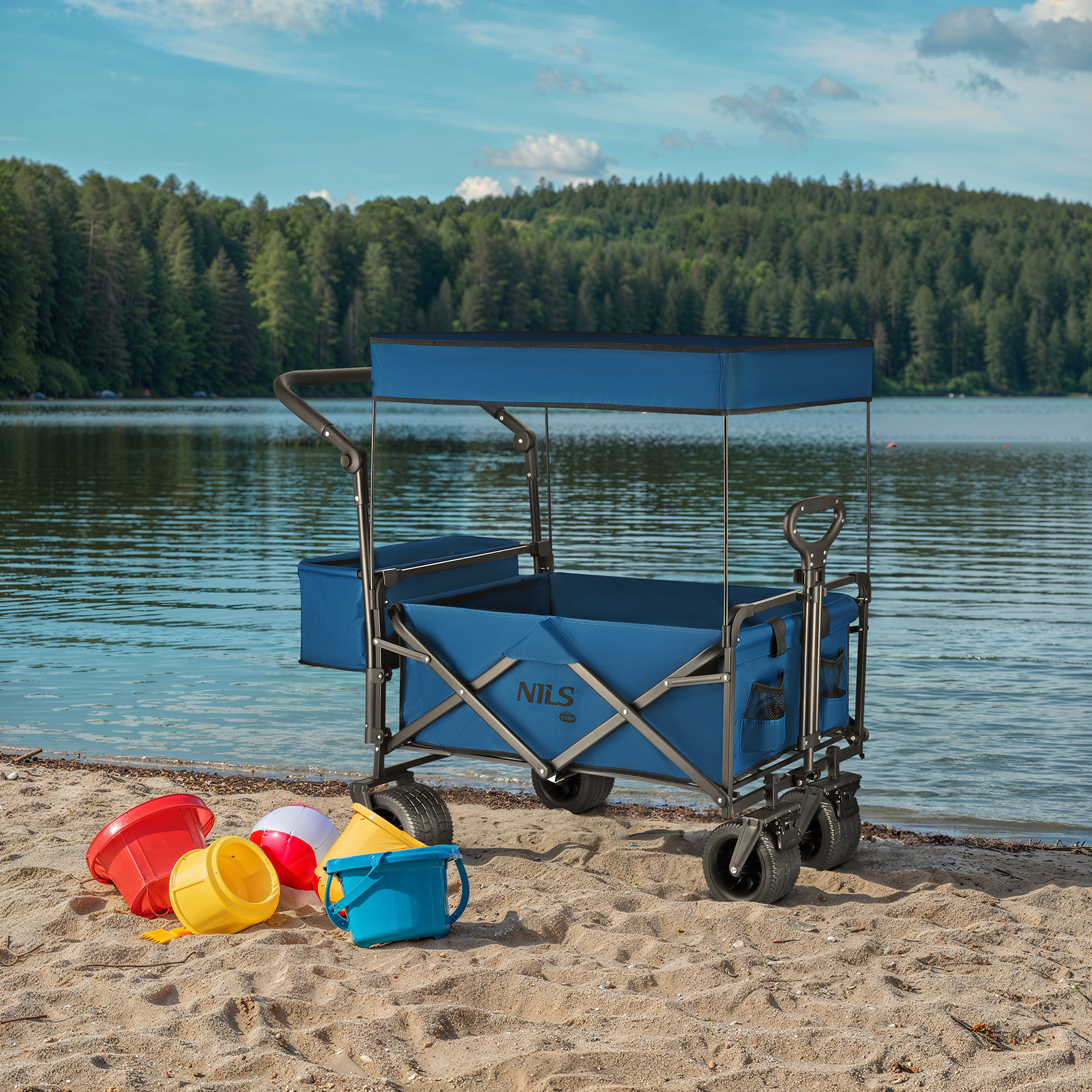 NC2605 WÓZEK NIEBIESKI 120L NILS CAMP NC2605 WÓZEK NIEBIESKI 120L NILS CAMP