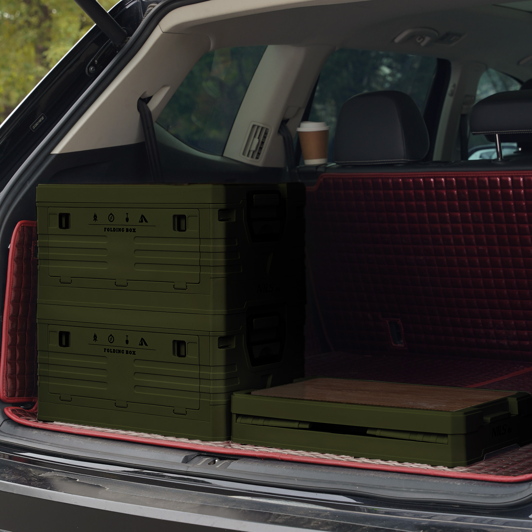 NCB4002 SKŁADANA SKRZYNIA KEMPINGOWA Z FUNKCJĄ STOŁU 2W1 ZIELONA NILS CAMP NCB4002 SKŁADANA SKRZYNIA KEMPINGOWA Z FUNKCJĄ STOŁU 2W1 ZIELONA NILS CAMP