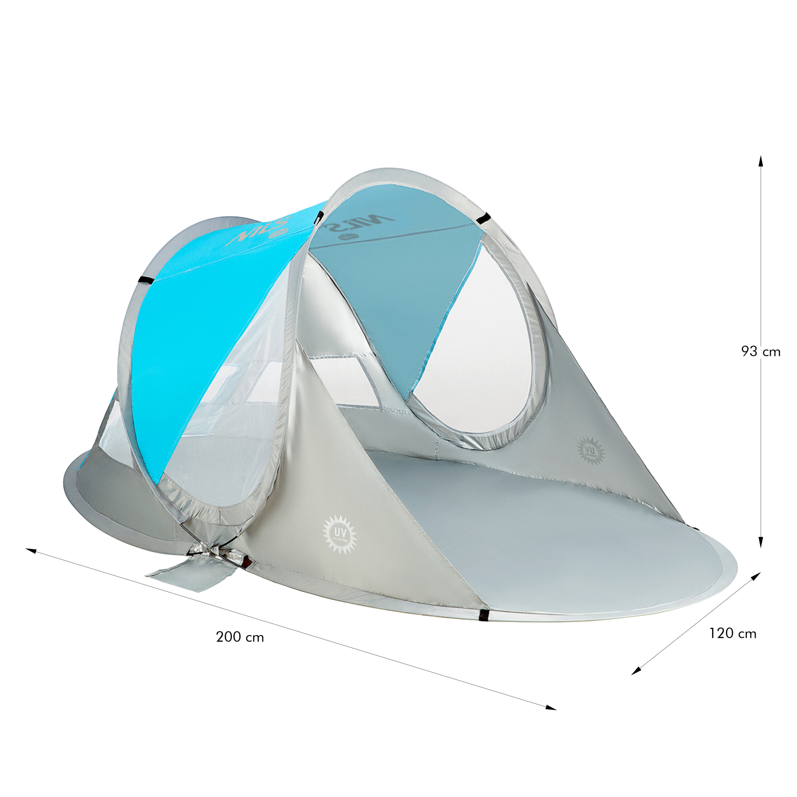 NC3143 NIEBIESKI NAMIOT PLAŻOWY SAMOROZKŁADAJĄCY PODŁOGA NILS NC3143 NIEBIESKI NAMIOT PLAŻOWY SAMOROZKŁADAJĄCY PODŁOGA NILS