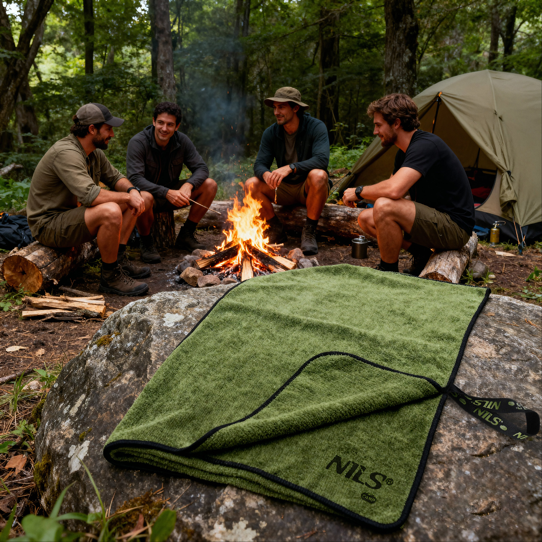 NCR15 RĘCZNIK Z MIKROFIBRY WOJSKOWY KHAKI 120x60 cm NILS CAMP NCR15 RĘCZNIK Z MIKROFIBRY WOJSKOWY KHAKI 120x60 cm NILS CAMP