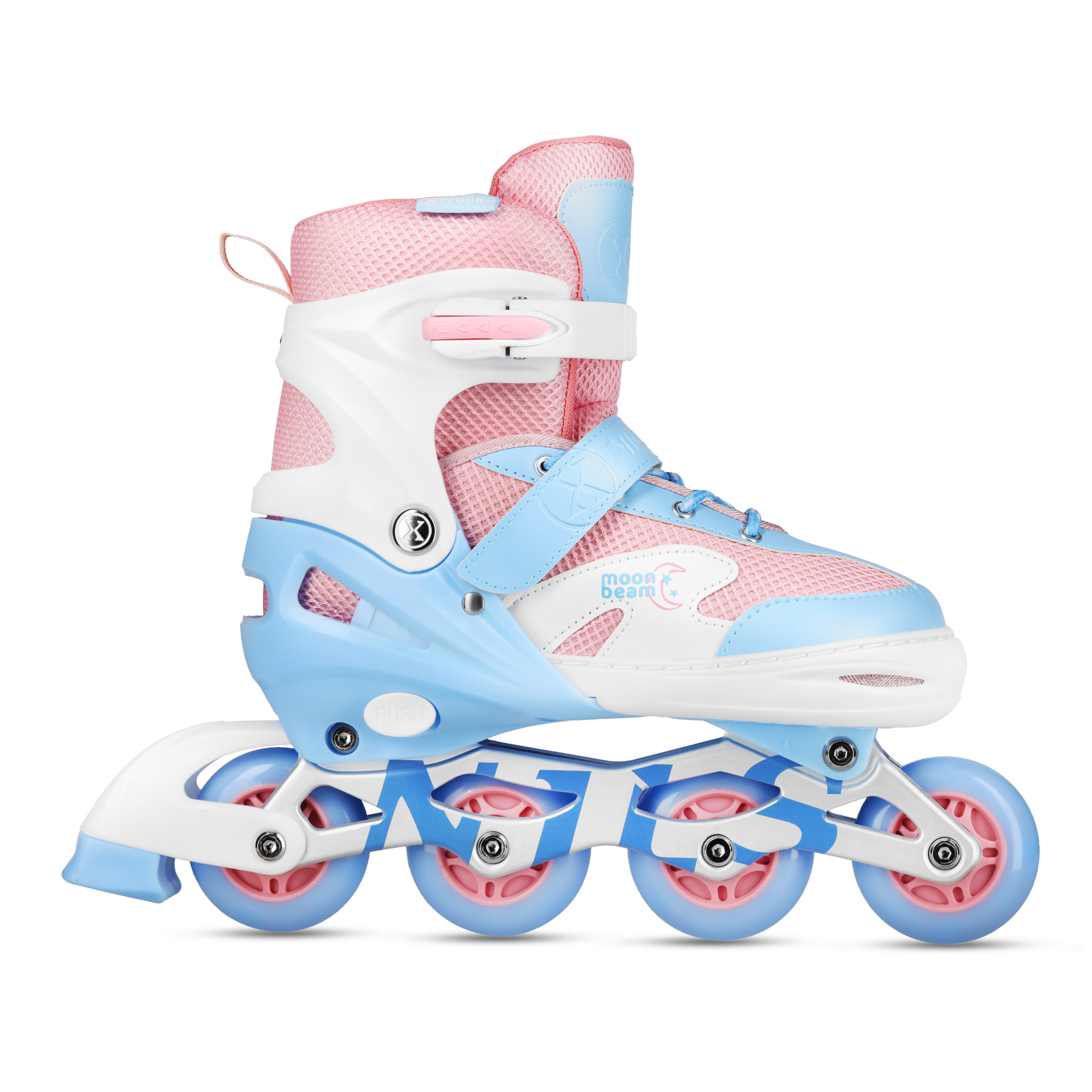 NA0189 ZESTAW LED ŁYŻWOROLKI OCHRANIACZE MOONBEAM BIAŁE ROZM. L(39-42) NILS EXTREME NA0189 ZESTAW LED ŁYŻWOROLKI OCHRANIACZE MOONBEAM BIAŁE ROZM. L(39-42) NILS EXTREME