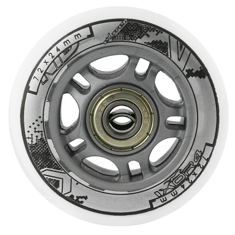 PU 70x24 82A BIAŁE (4 szt.) + ABEC-7 (8 szt.) ZESTAW NILS EXTREME