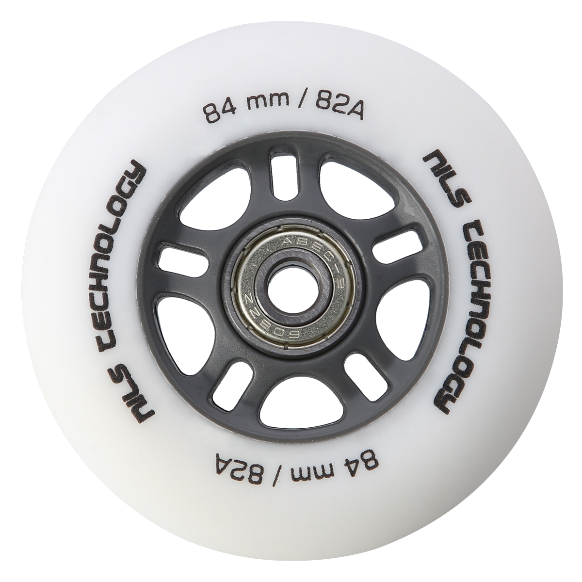 PU 84x24 82A BIAŁE MATOWE (4 szt.) + ABEC-9 CHROME (8 szt.) ZESTAW NILS EXTREME PU 84x24 82A BIAŁE MATOWE (4 szt.) + ABEC-9 CHROME (8 szt.) ZESTAW NILS EXTREME