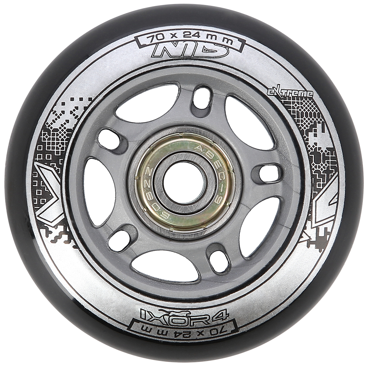 PU 70x24 82A CZARNE (4 szt.) + ABEC-9 (8 szt.) ZESTAW NILS EXTREME PU 70x24 82A CZARNE (4 szt.) + ABEC-9 (8 szt.) ZESTAW NILS EXTREME