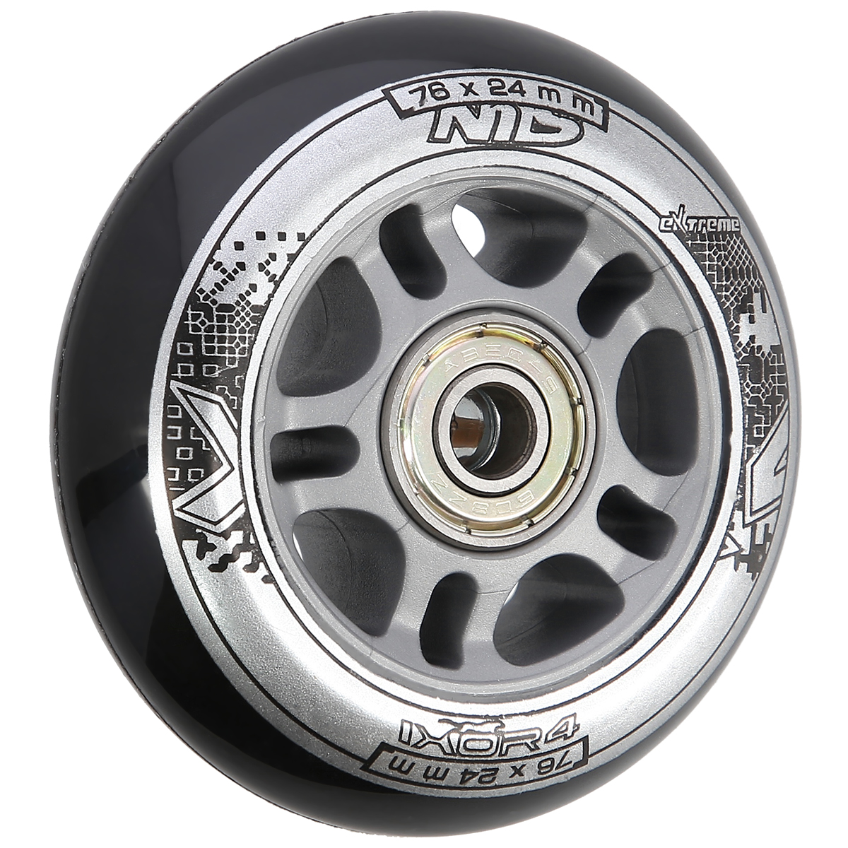 PU 76x24 82A CZARNE (4 szt.) + ABEC-9 (8 szt.) ZESTAW NILS EXTREME PU 76x24 82A CZARNE (4 szt.) + ABEC-9 (8 szt.) ZESTAW NILS EXTREME