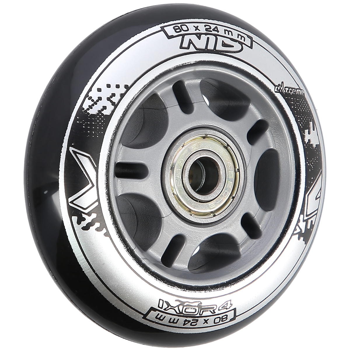 PU 80x24 82A CZARNE (4 szt.) + ABEC-9 (8 szt.) ZESTAW NILS EXTREME PU 80x24 82A CZARNE (4 szt.) + ABEC-9 (8 szt.) ZESTAW NILS EXTREME