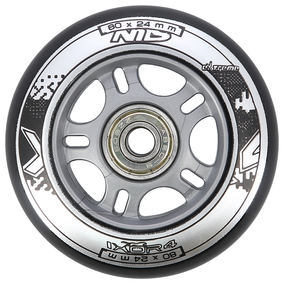 PU 80x24 82A CZARNE (4 szt.) + ABEC-9 (8 szt.) ZESTAW NILS EXTREME PU 80x24 82A CZARNE (4 szt.) + ABEC-9 (8 szt.) ZESTAW NILS EXTREME