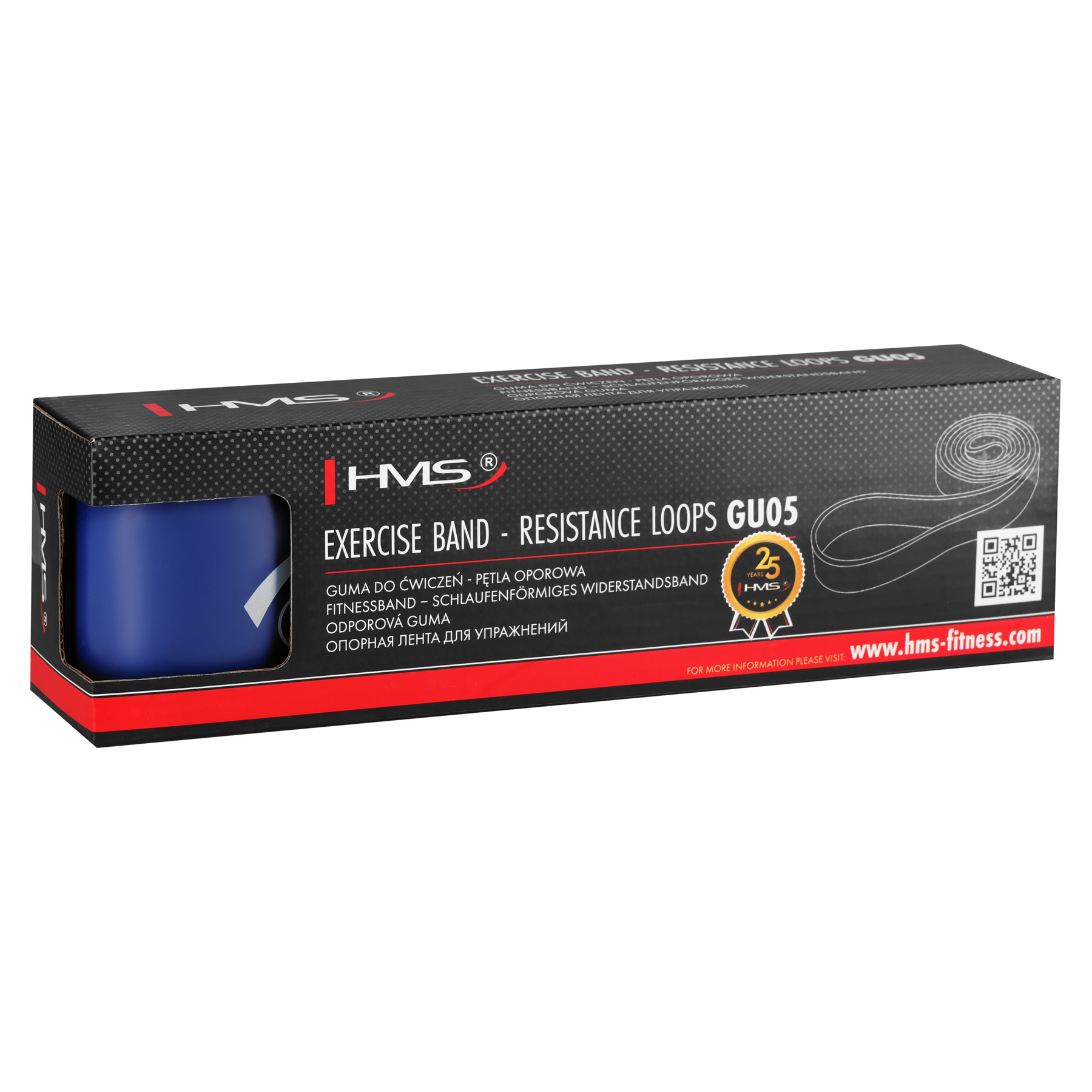 GU05 BLUE 64 x 4.5 x 2080 MM GUMA DO ĆWICZEŃ HMS GU05 BLUE 64 x 4.5 x 2080 MM GUMA DO ĆWICZEŃ HMS