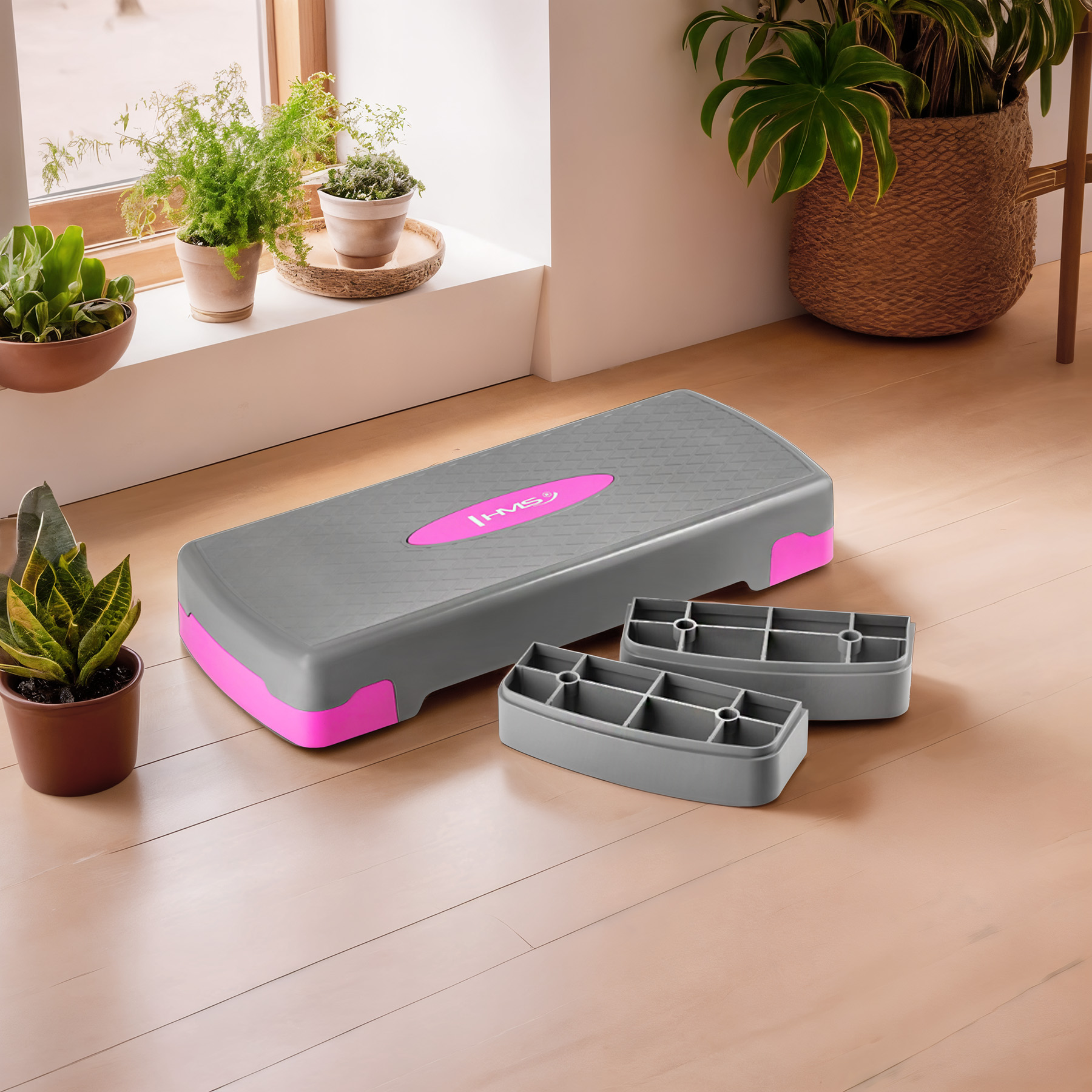 AS003 GRAY/PINK STEP DO AEROBIKU HMS AS003 GRAY/PINK STEP DO AEROBIKU HMS