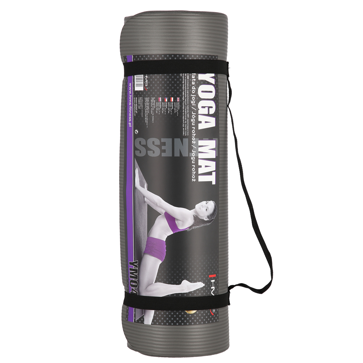 MFK02 BLUE-BLACK MATA FITNESS KLUBOWA Z OTWORAMI HMS PREMIUM