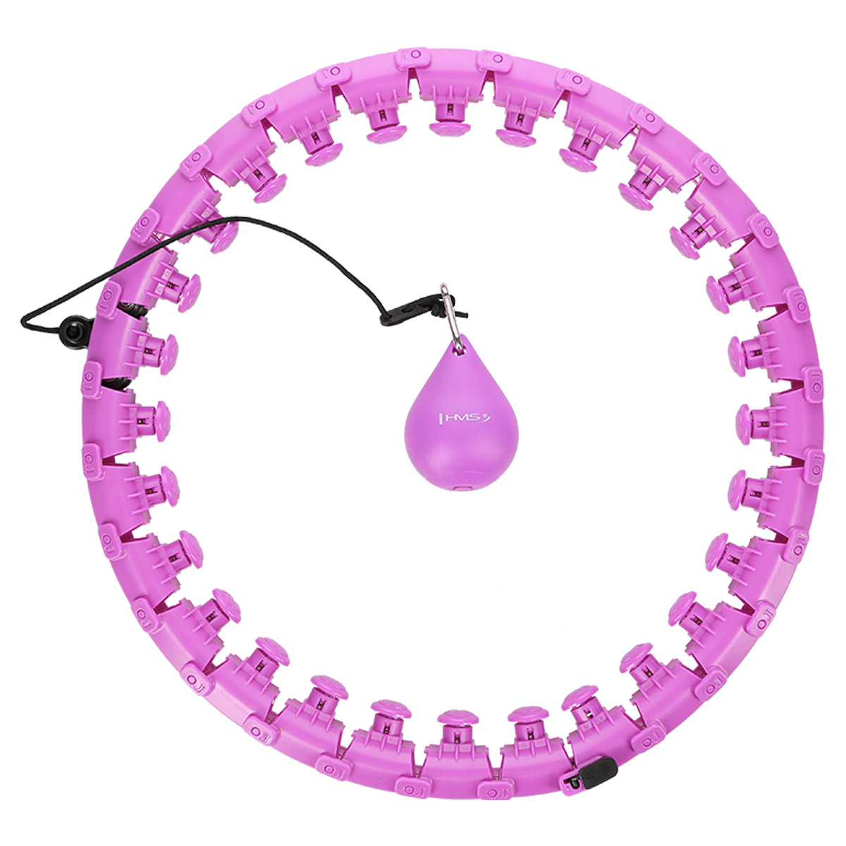 HHW11 PLUS SIZE HULA HOP LIGHT PINK Z WYPUSTKAMI I OBCIĄŻNIKIEM HMS