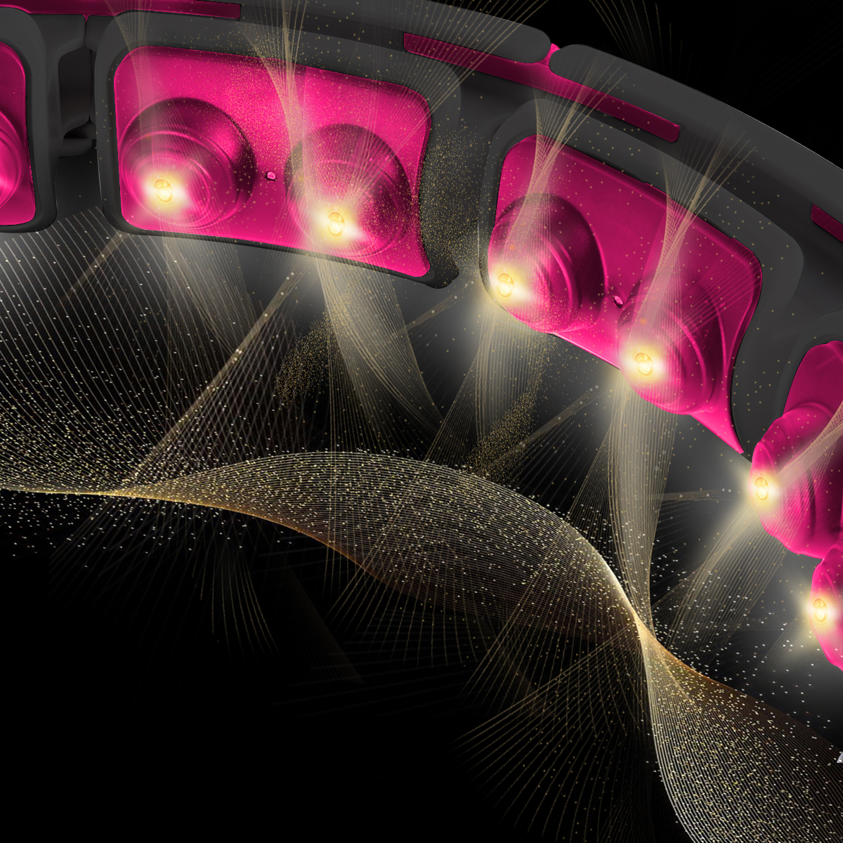 HHM16 HULA HOP BLACK/PINK Z MAGNESAMI I OBCIĄŻNIKIEM + LICZNIK HMS HHM16 HULA HOP BLACK/PINK Z MAGNESAMI I OBCIĄŻNIKIEM + LICZNIK HMS