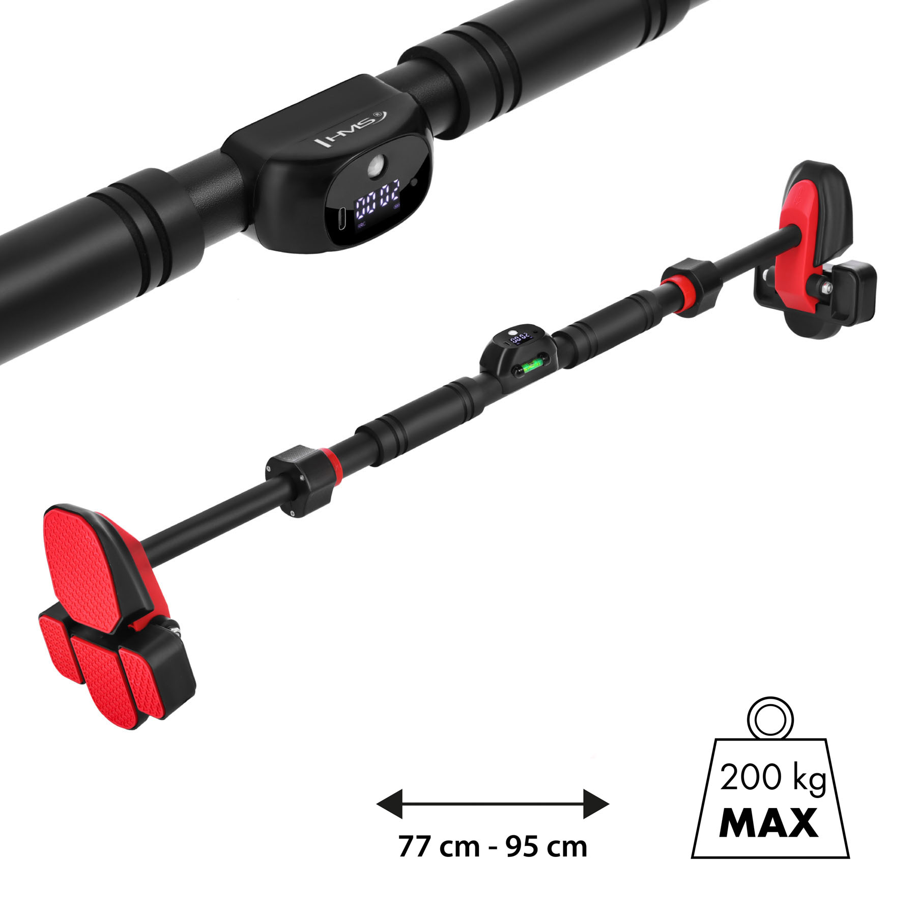 DD501 DRĄŻEK ROZPOROWY DO PODCIĄGANIA Z POCZWÓRNYM WSPARCIEM I LICZNIKIEM HMS